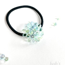 glass beads hair gom＊mix aquamarine green 1枚目の画像