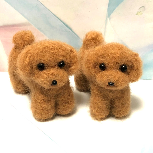 2体注文専用】【受注製作】♡羊毛フェルト トイプードル ミニ 2体注文専用】【受注製作】♡羊毛フェルト トイプードル ミニ