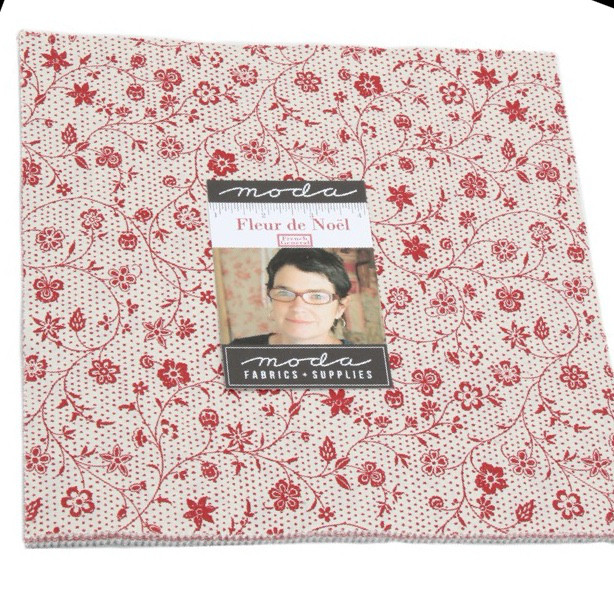 「Fleur de Noel」 レイヤーケーキ moda 生地 カットクロス　フレンチジェネラル　French