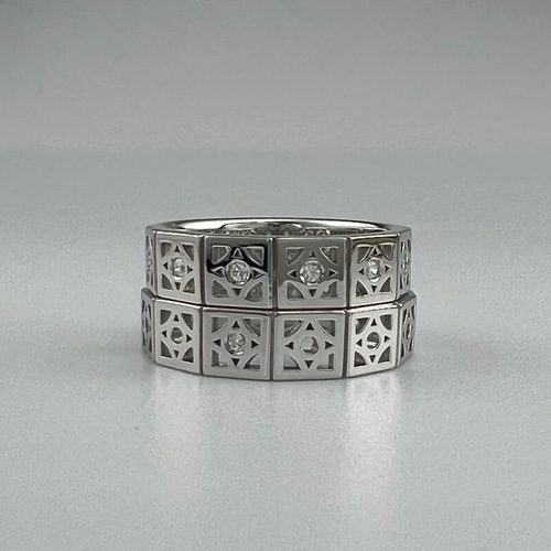 花ブロックリング -かたい絆- 指輪・リング 1 MIND JEWELRY 通販