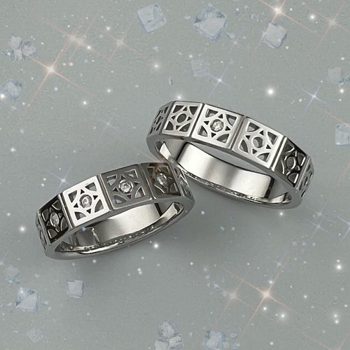花ブロックリング -かたい絆- 指輪・リング 1 MIND JEWELRY 通販
