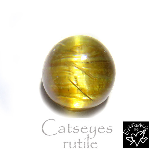 ゴールデンルチルクォーツ キャッツアイ 2.15ct ルース 天然石 trr59 