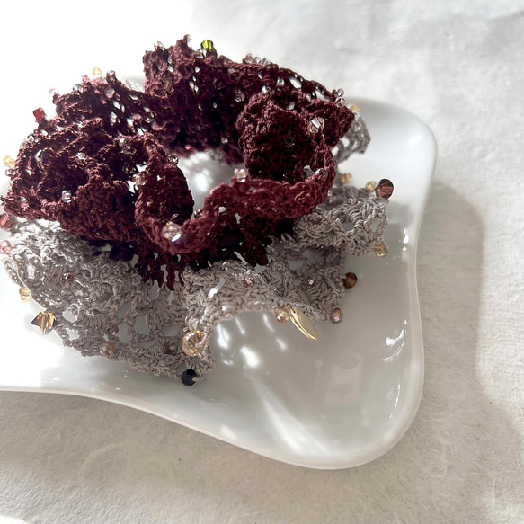 framboise chocolat : crystal sweets シュシュ 2枚目の画像