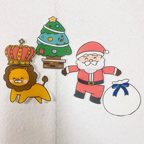 森のクリスマス パネルシアター お話 歌 台本 楽譜つき しかけ