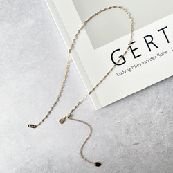 サージカルステンレス | バックワードネックレス | ゴールド | 金属  