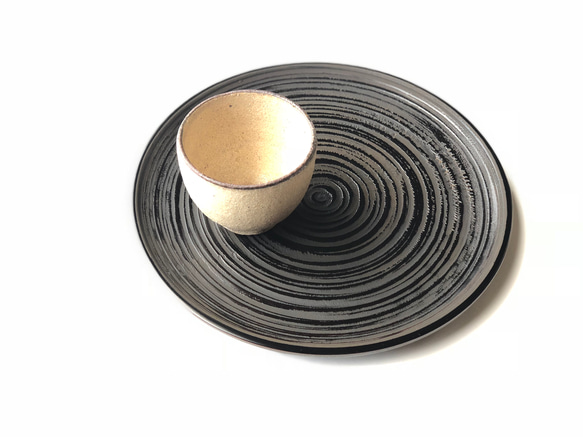 丸盆 がら筋象谷塗 φ24cm【香川漆器/87.5】 中皿 87.5(ハチジュウナナ