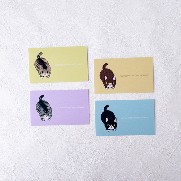 メッセージカード封筒セット （子猫） 3枚目の画像