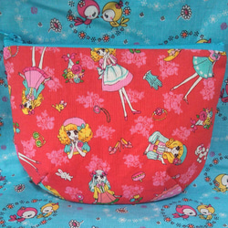 おとめちっく♥レトロガール　ファスナーポーチ　ピンクス　少女漫画　昭和　キャンディキャンディ風 4枚目の画像
