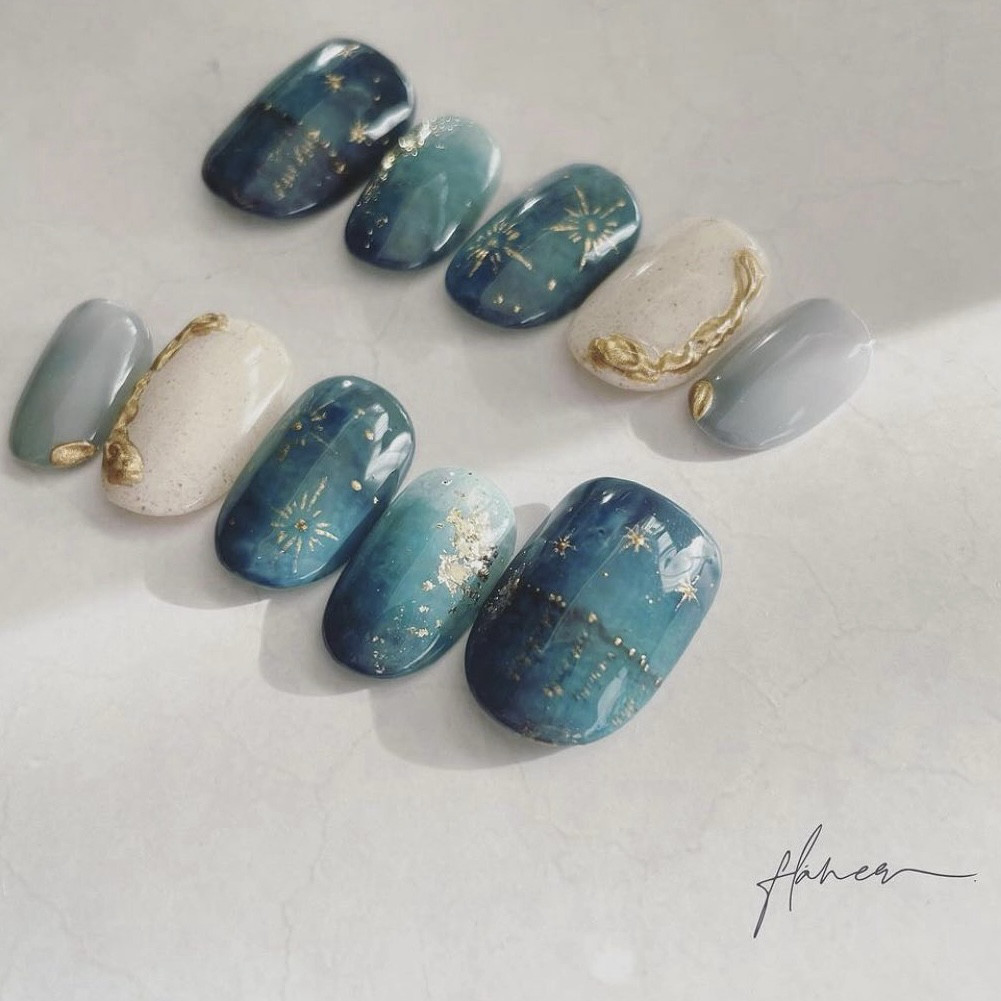 No.37 ローヌ川の星月夜(星降る夜)