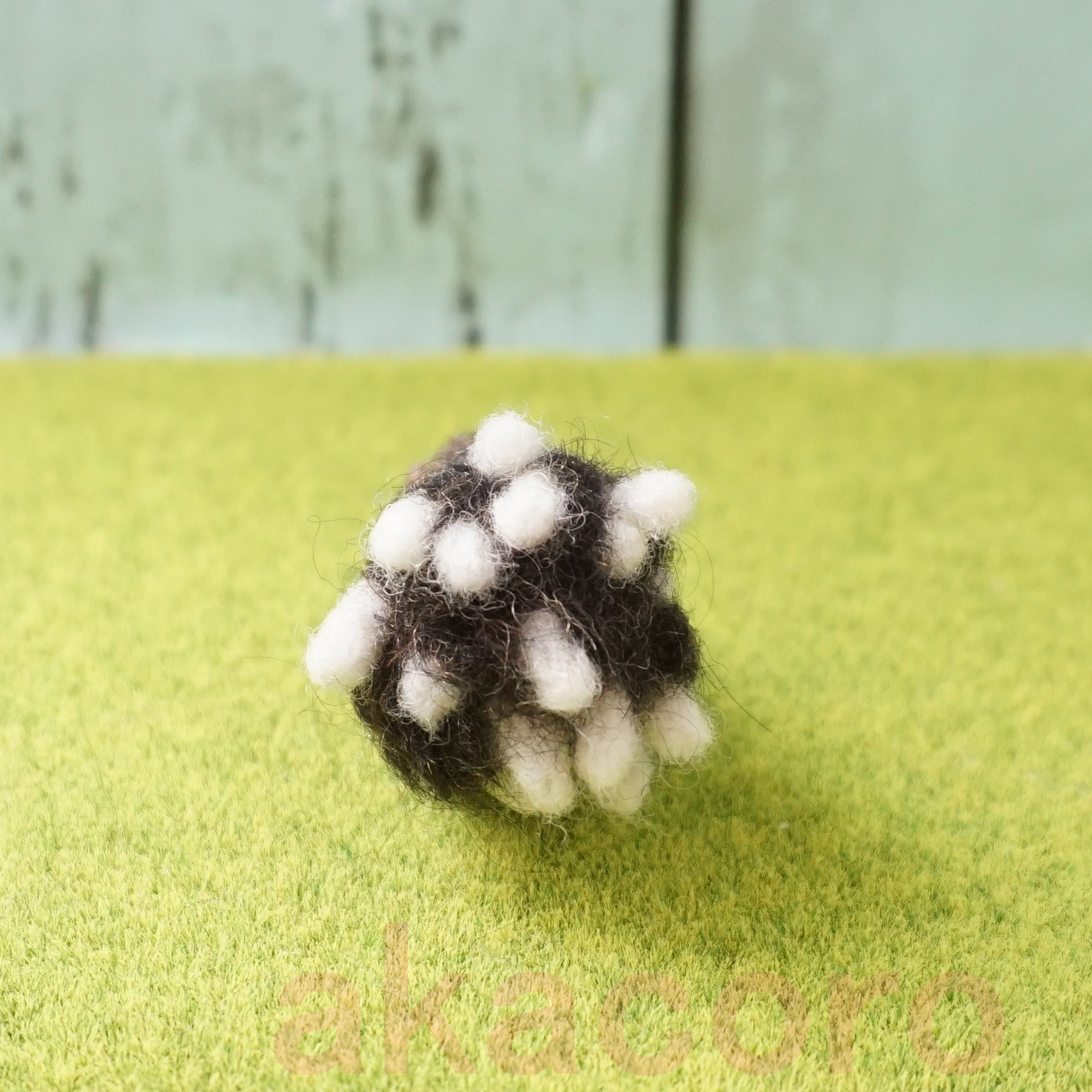 【受注制作作品】もこもこマスコット・U動物園シリーズ　ヤマアラシのニノジュン　☆羊毛フェルティング☆あかころ☆