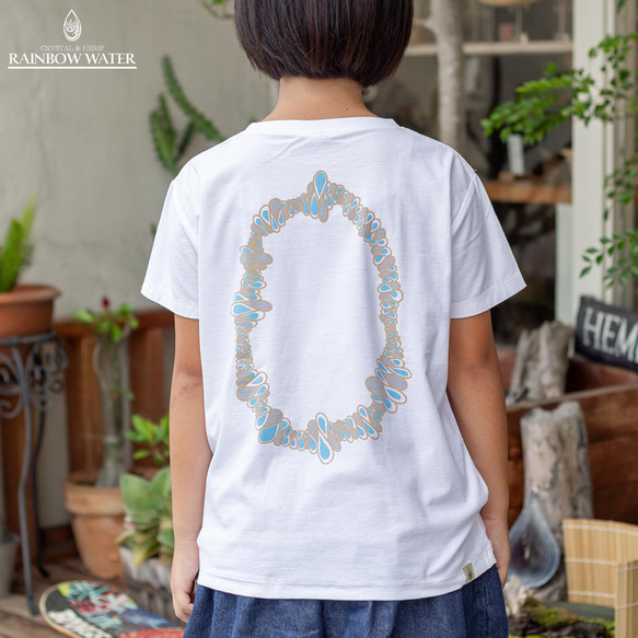 キッズ 100サイズ INFINITY DROP Print Tシャツ 【コットン100％】/ カーキ 4枚目の画像