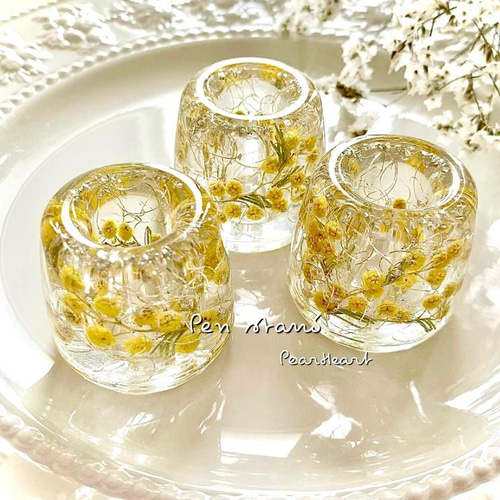 ミモザペンスタンド＆印鑑立て その他インテリア雑貨 Pear Heart 通販