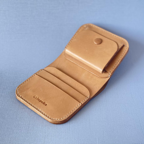 二つ折り】大人のヌメ革財布【小銭入れあり】 二つ折り財布 COLOPOKE