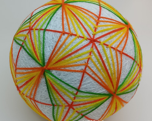 手毬 手鞠 てまり舞妓さん☆オレンジ＆紅葉 No103 手毬 手鞠 てまり舞妓さん☆オレンジ＆紅葉 No103