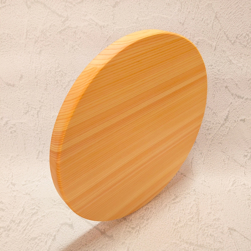 ひのきの丸型まな板 HIMARI -ひまり- 20〜27cmまでサイズオーダー