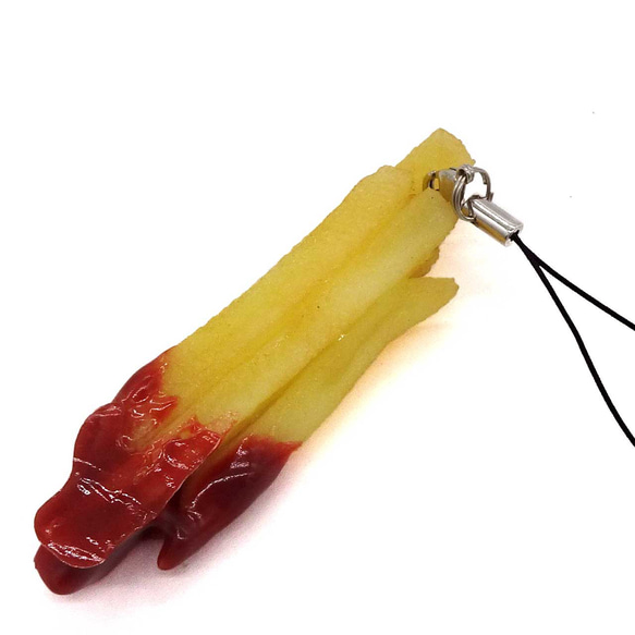 食べちゃいそうな フライドポテト 食品サンプル キーホルダー ストラップ 14枚目の画像