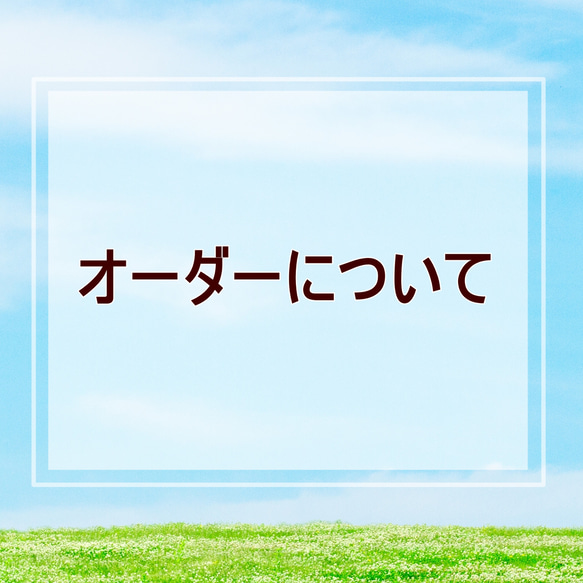 【オーダーご希望のお客様は必読!!お願い致します。】 1枚目の画像