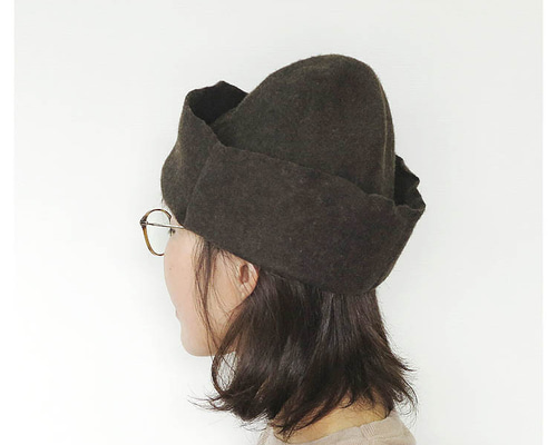 秋冬向け】ウール100％「ブレイバーキャップ」。肉厚フェルトのレトロ