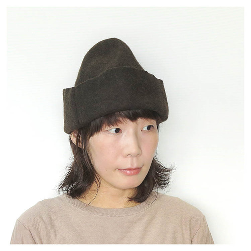 秋冬向け】ウール100％「ブレイバーキャップ」。肉厚フェルトのレトロ