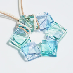 [特別] 水晶玻璃“水晶[Mai]”項鍊 第1張的照片