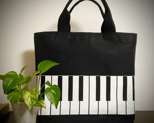 GABSガブスピアノ鍵盤デザイン トートバッグ 9ddc2589c6da55e39e20d54aeb6ad2
