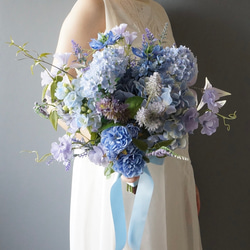 ブーケ アーティフィシャルフラワー 【秋のピンククラッチブーケ】胡蝶