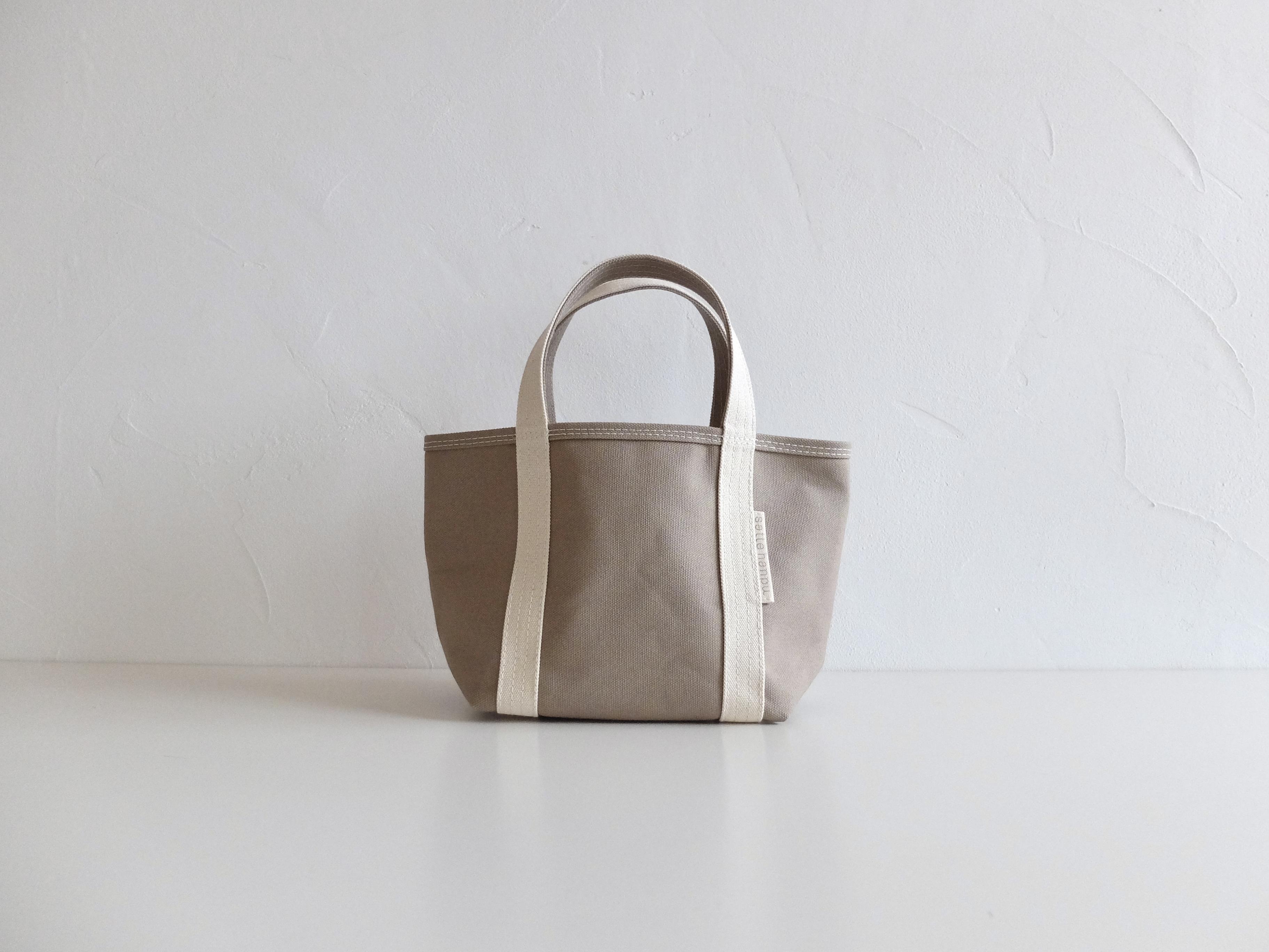 受注制作】tote bag XS size マッシュルーム(ハリのある帆布