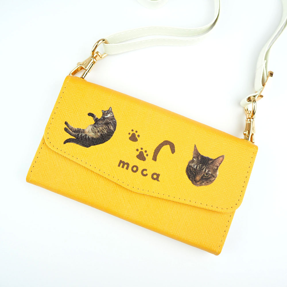 世界にひとつ うちの子 高機能 三つ折り　手帳型 スマホケース iPhone Android オーダーメイド　猫　犬