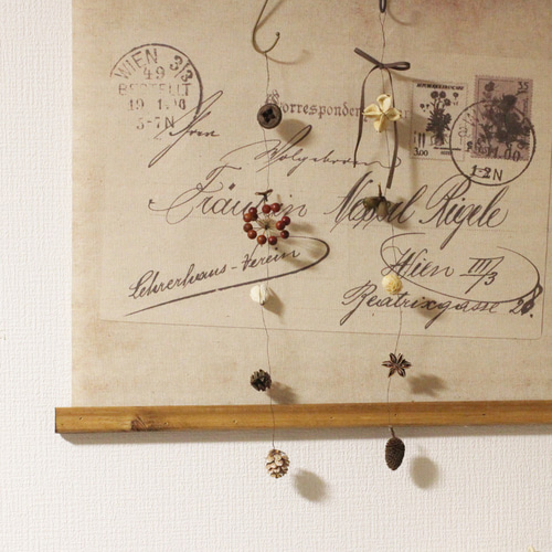 木ノ実のガーランド vintage garland ❀*♫ 秋の木ノ実のガーランド