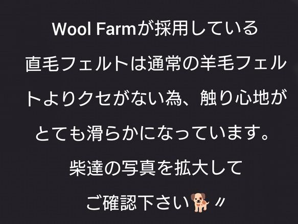 仲良しパピー4匹組(白柴)　～Wool Farm～　羊毛フェルト 7枚目の画像