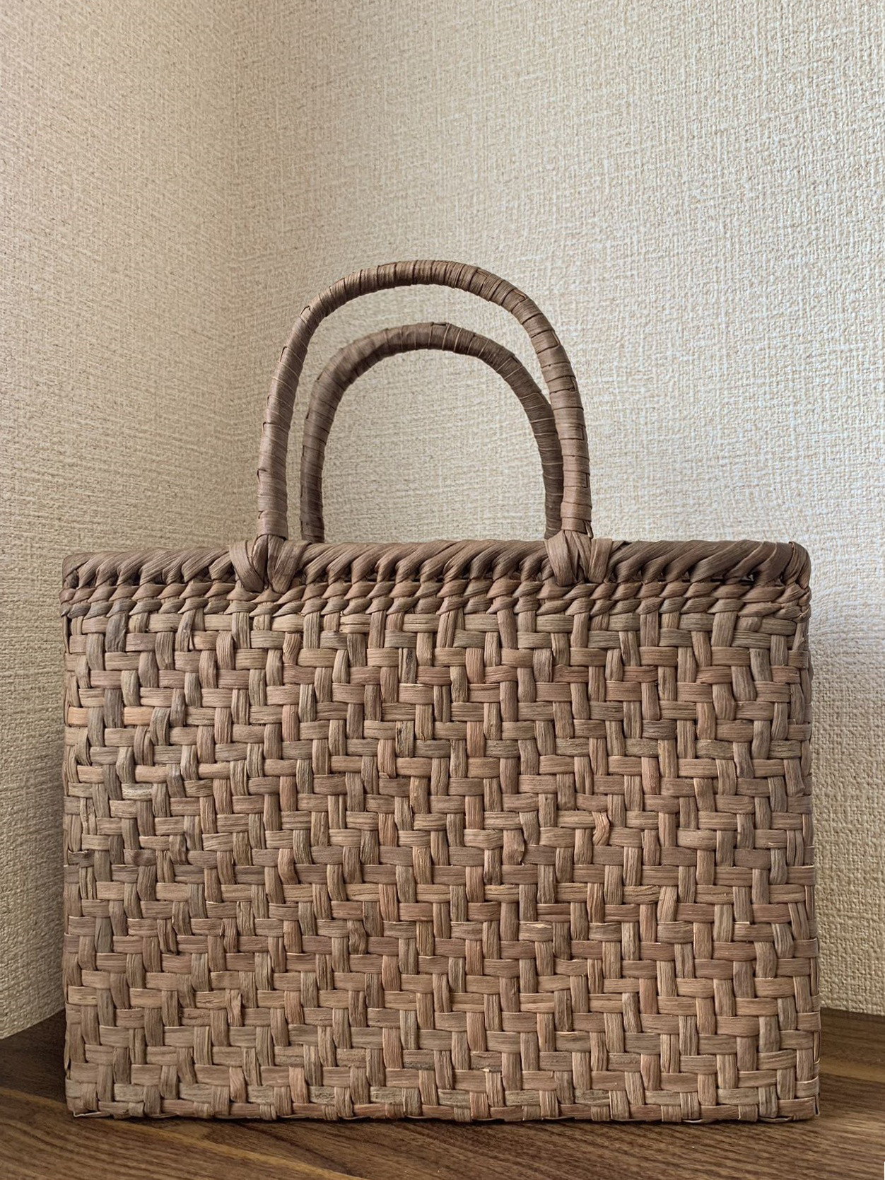 山葡萄かごバッグ 網代編み　手作り 楽天市場】【秋冬】山葡萄かごバッグ 手作り 山葡萄籠バッグ