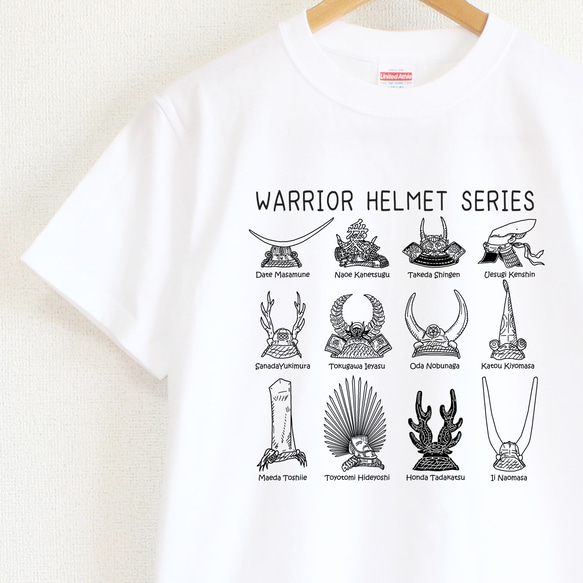 戦国武将兜Tシャツ　メンズタイプ 1枚目の画像