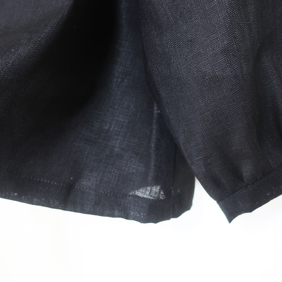 適合秋冬的結實厚實的亞麻布 ❣ 褶皺較多的罩衫（亞麻布/全4色） 第5張的照片