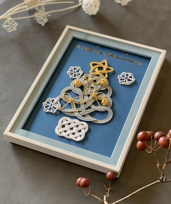 【特集掲載】水引クリスマスツリーフレーム 4枚目の画像