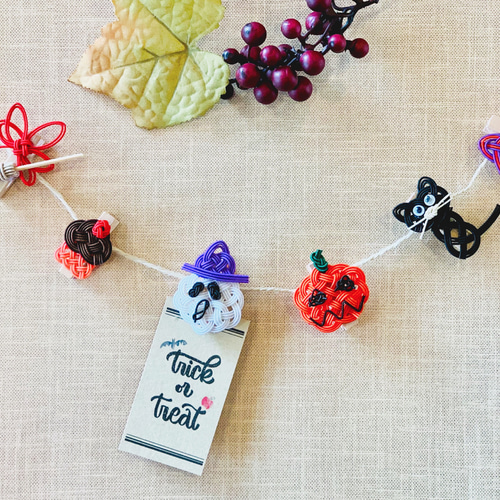 ハロウィンガーランド☆バンドメイド 水引ハロウィンガーランド ガーランド tomoemon 通販 12412374｜Creema