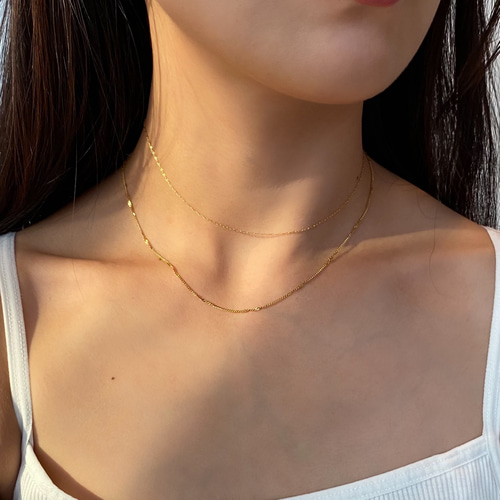 TAZ様orderページ‼︎ ハンドメイドネックレス　最長12/9迄お取置き可能❤️ サージカルステンレス】0.8mm極細ネックレス/ gold/金属アレルギー対応