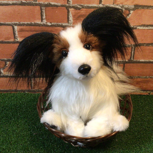 四季オリジナル　パピヨン犬ぬいぐるみ Amazon.co.jp: 四季オリジナル パピヨンぬいぐるみ 当時物
