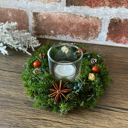 早割〉再販 小さなクリスマスキャンドルホルダー (キャンドル