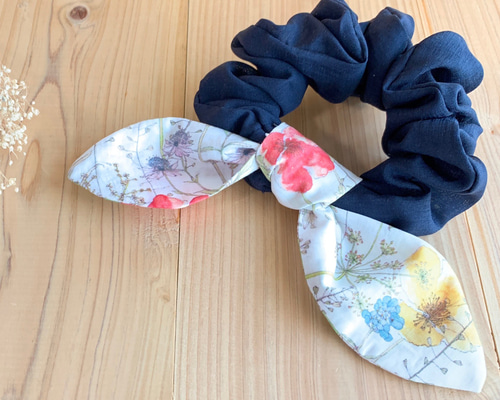 リバティ ハンドメイド ふんわりリボンシュシュ＜Irma＞(イルマ  