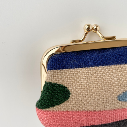 がま口財布【waterfall】ミナペルホネン ちょこんと手のひらサイズ