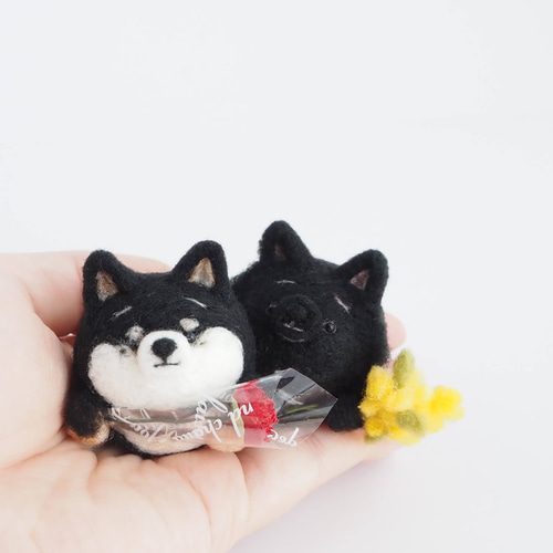 受注製作】-うちのこ- まゆわんこ(犬)オーダーページ 羊毛