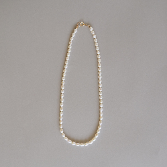 [14kgf] 米珍珠短項鍊 (TM-N080) 第3張的照片