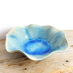 Blue "namima"bowl L　#c-508 1枚目の画像