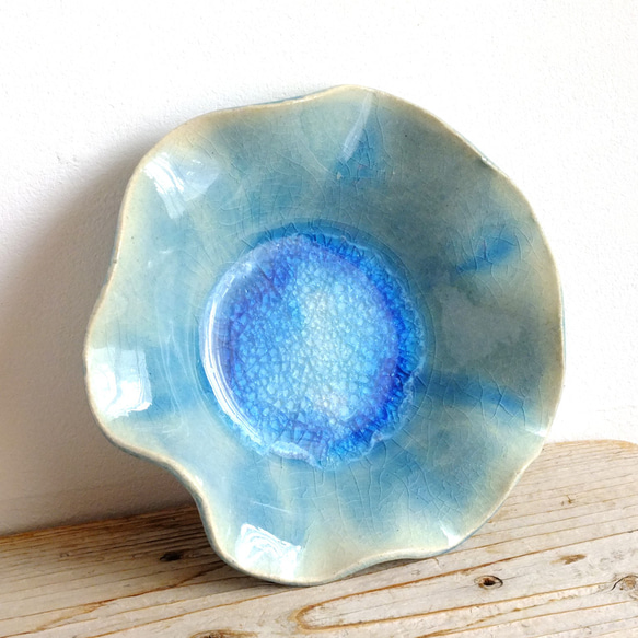 Blue "namima"bowl L　#c-508 3枚目の画像