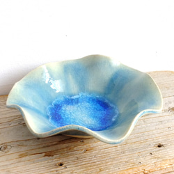 Blue "namima"bowl L　#c-508 2枚目の画像