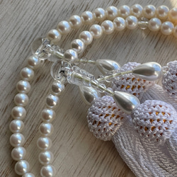 全宗派共通✳︎本式108珠念珠✳︎パール✳︎数珠 2枚目の画像