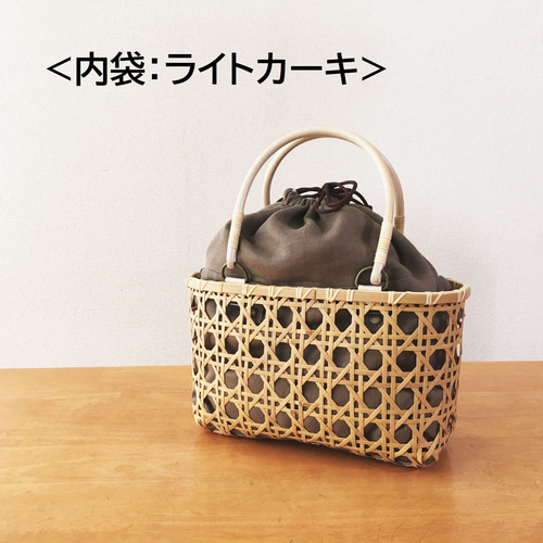 受注制作】八つ目編み きせかえ竹かごバッグ かごバッグ 受注制作】八つ目編み きせかえ竹かごバッグ かごバッグ