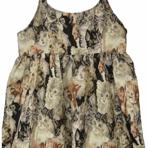 peu pres 総柄 ワンピース ギャザー ロング 猫 長袖 プープレ peu pres 総柄 ワンピース ギャザー ロング 猫 長袖 プープレ - メルカリ