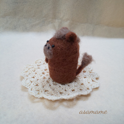 つぶらな瞳の優しいウマさん 羊毛フェルト 干支 午年 羊毛フェルト