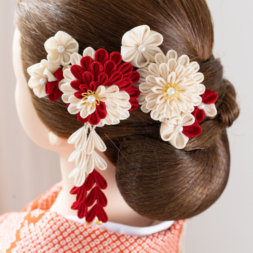 つまみ細工 髪飾り 成人式 卒業式 結婚式 七五三 753 前撮り